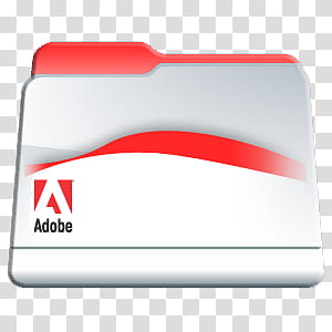 Program Files Folders Icon Pac, Adobe Folder, red and gray Adobe folder icon transparent background PNG clipart