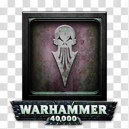 WK Soulstorm Icons, DARK ELDAR, black background with Warhammer , text overlay transparent background PNG clipart