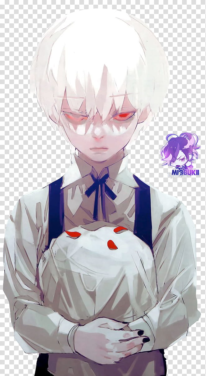RENDER Ken Kaneki, Tokyo Ghoul, male character illustration transparent background PNG clipart