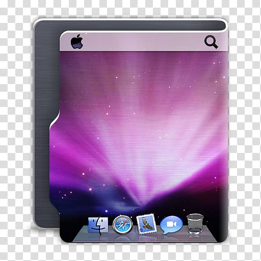Aquave Metal Icon Set, Mac OS transparent background PNG clipart