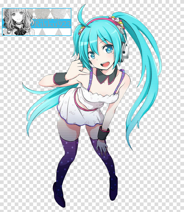 Miku . call me Render, drawing of Hatsune Miku transparent background PNG clipart