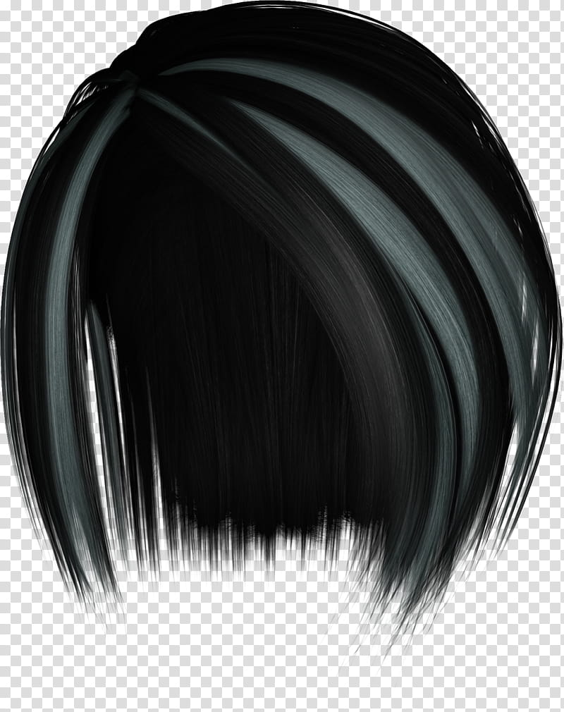 Hairstylez , black and gray hair transparent background PNG clipart