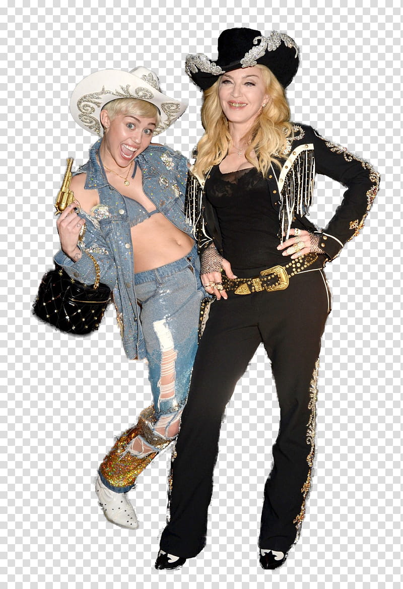 Miley Cyrus And Madonna  transparent background PNG clipart