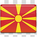 All in One Country Flag Icon, Macedonia-Flag- transparent background PNG clipart