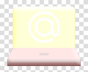At icon Communication and media icon,  Light, Text, Yellow, Circle, Technology, Line, Laptop transparent background PNG clipart thumbnail