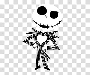 HALLOWEEN HANNAK, Jack Skellington illustration transparent background PNG clipart