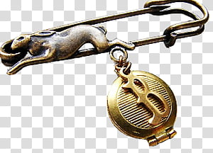 Vintage Bunny Jewelry s, gold-colored pocket watch transparent background PNG clipart thumbnail
