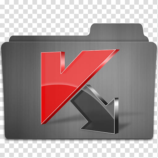 Folder ico, red and gray Kaspersky folder icon illustration transparent background PNG clipart