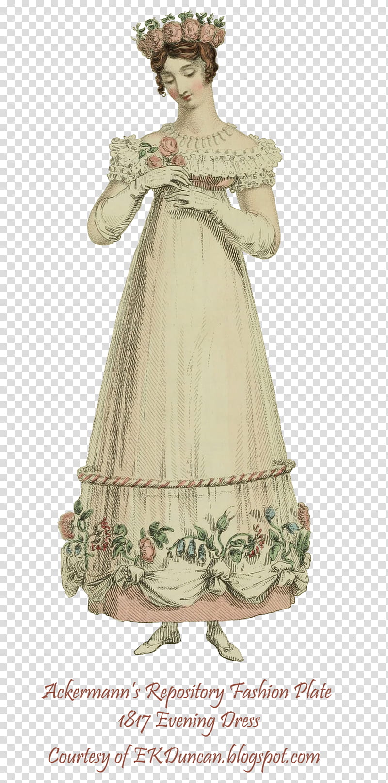 Regency Fashion  , white dressed woman illustration with text overlay transparent background PNG clipart