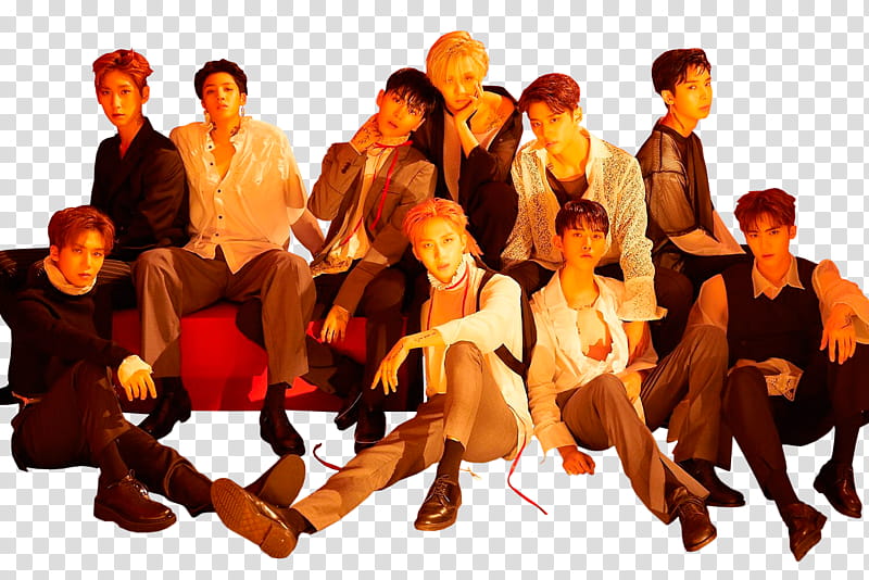 Pentagon, posing male band transparent background PNG clipart