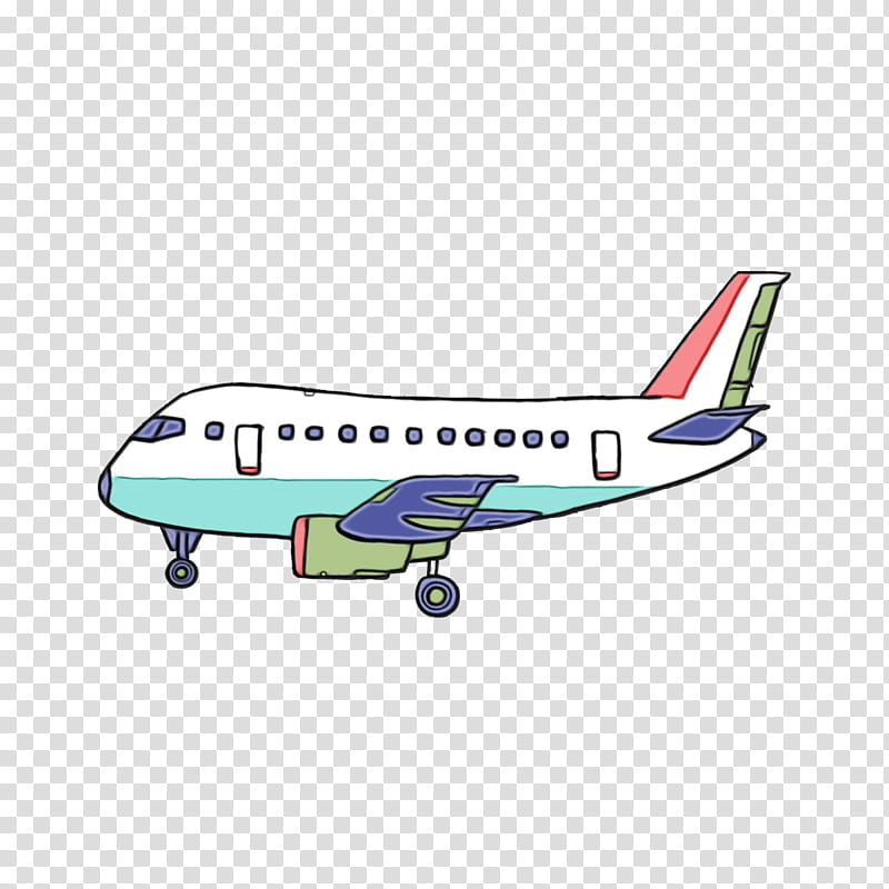 Travel Flight, Watercolor, Paint, Wet Ink, Boeing 767, Aircraft, Aerospace Engineering, Narrowbody Aircraft transparent background PNG clipart