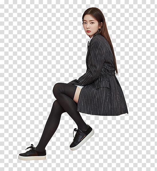 Red Velvet Irene NUOVO P, woman wearing black blazer transparent background PNG clipart