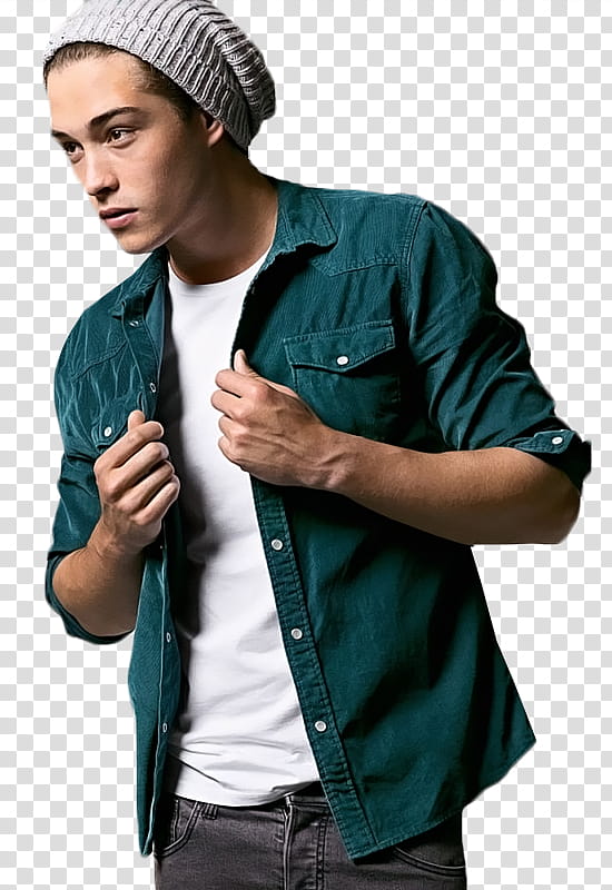 Francisco Lachowski, man wearing green jacket and knit cap transparent background PNG clipart