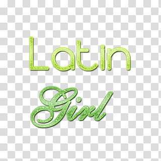 Latin Girl, green latin girl text overlay transparent background PNG clipart