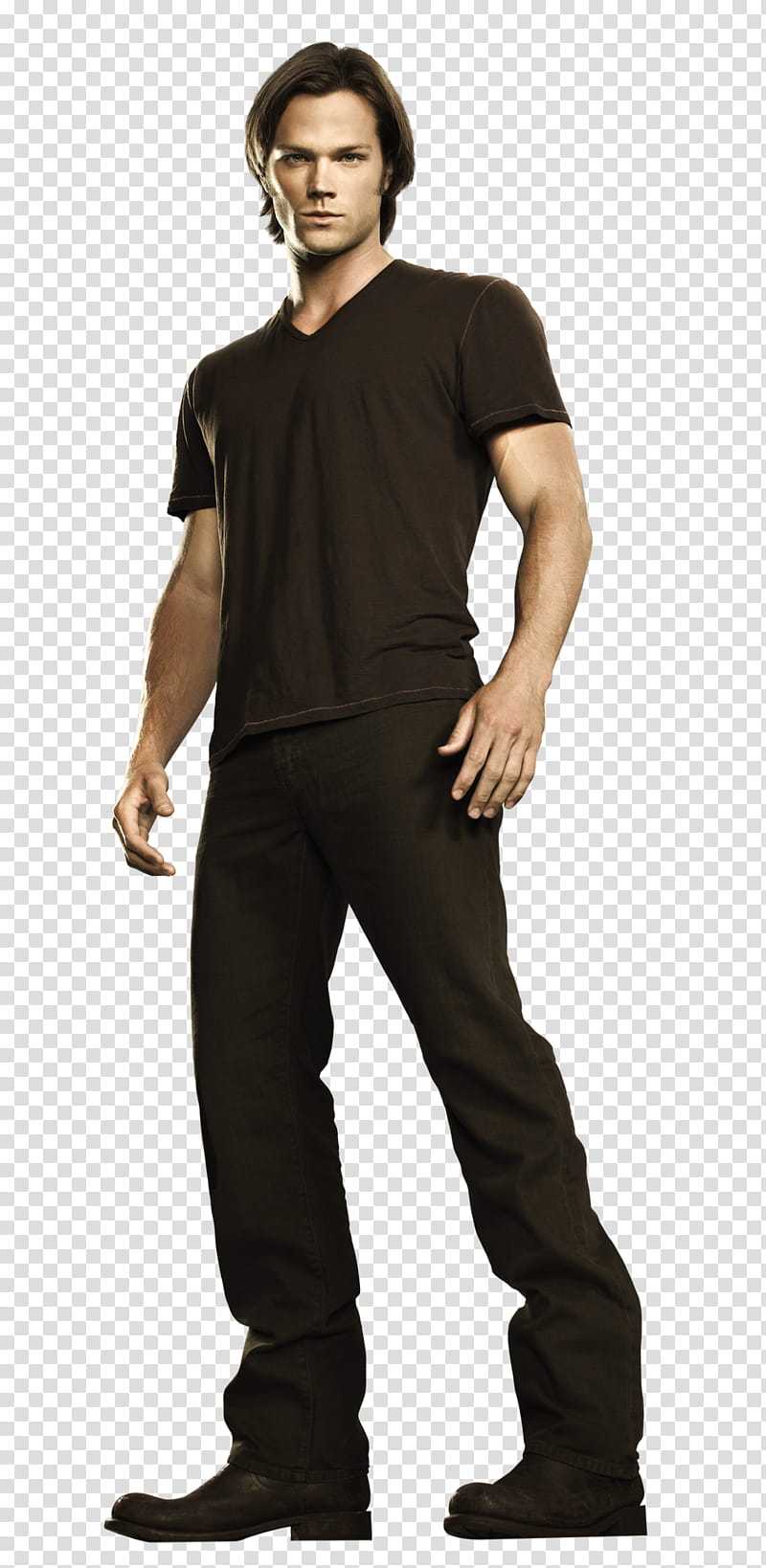 Supernatural, man in black shirt and black pants transparent background PNG clipart