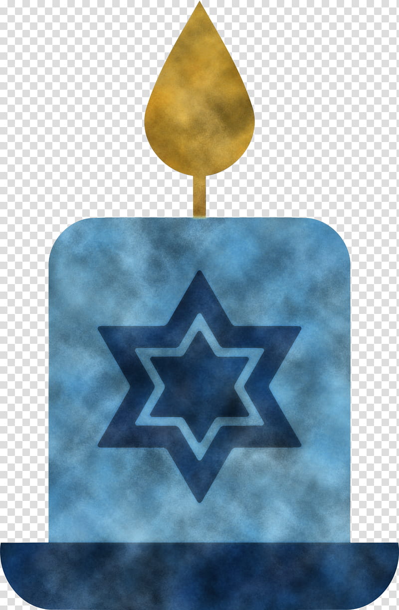 Happy Hanukkah, Cobalt Blue, Electric Blue, Flag transparent background PNG clipart