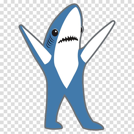 s, blue and white shark graphic transparent background PNG clipart