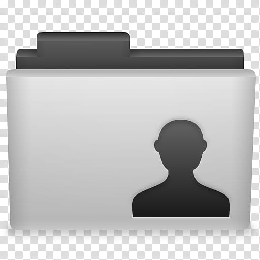 Similiar Folders, white and black profile art transparent background PNG clipart