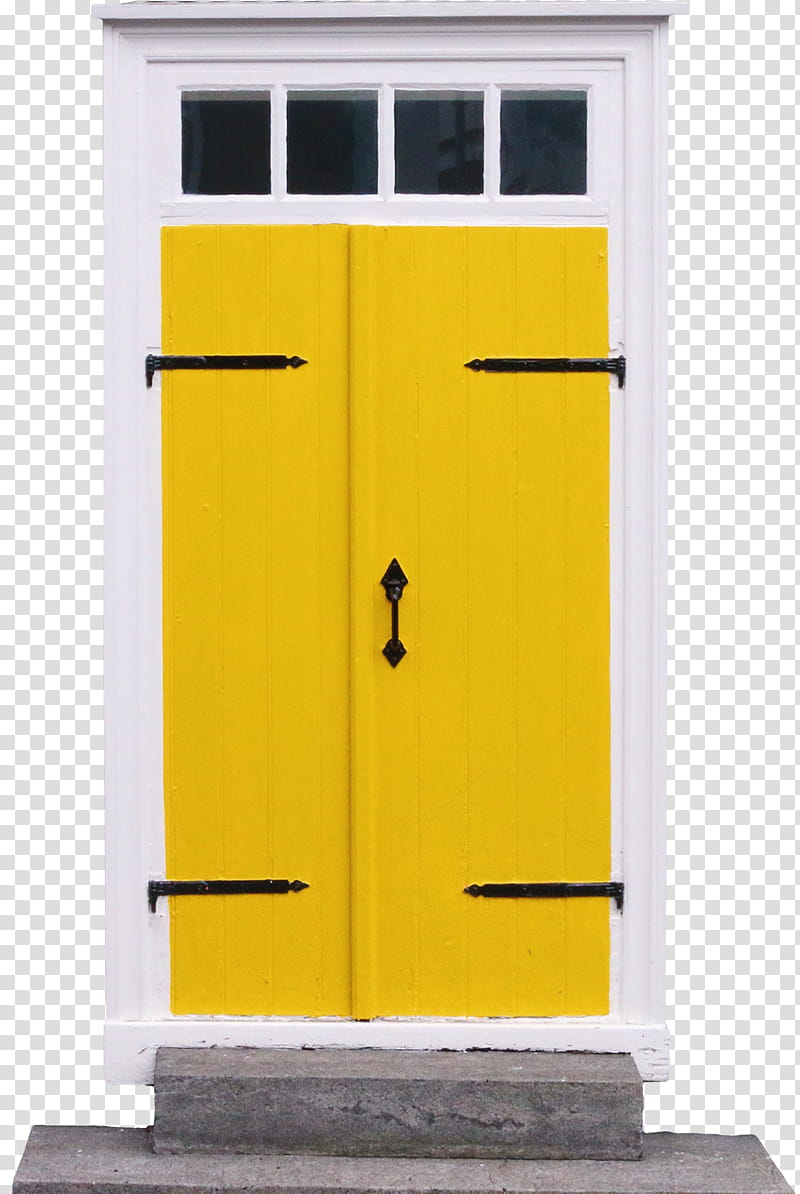 Secret Santa Gift Doors, yellow door illustration transparent background PNG clipart