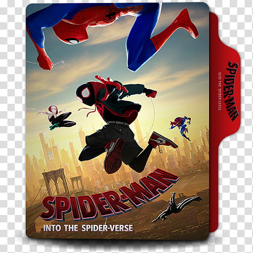 Spider Man Into the Spider Verse  Folder, Spider-Man Into the Spider-Verse v transparent background PNG clipart