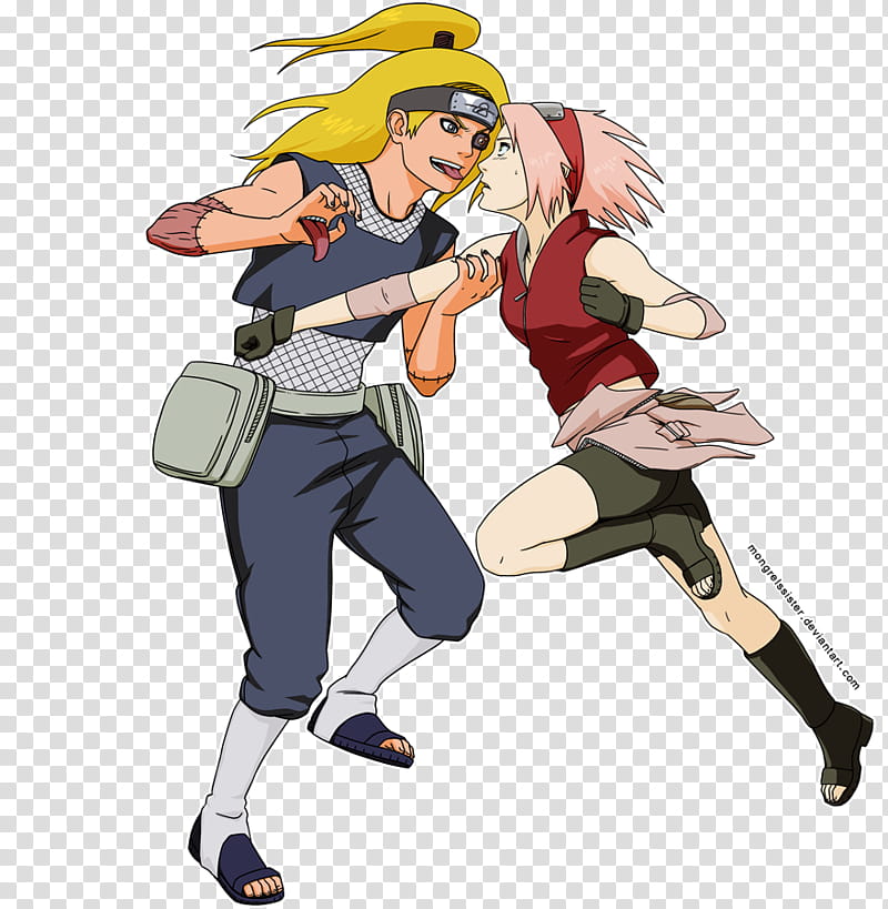 CM: Deidara and Sakura, Naruto and Sakura illustration transparent background PNG clipart