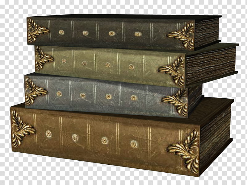 Old Books , four stack hardbound books transparent background PNG clipart