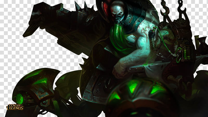Urgot The Dreadnought Rework, green game character transparent background PNG clipart