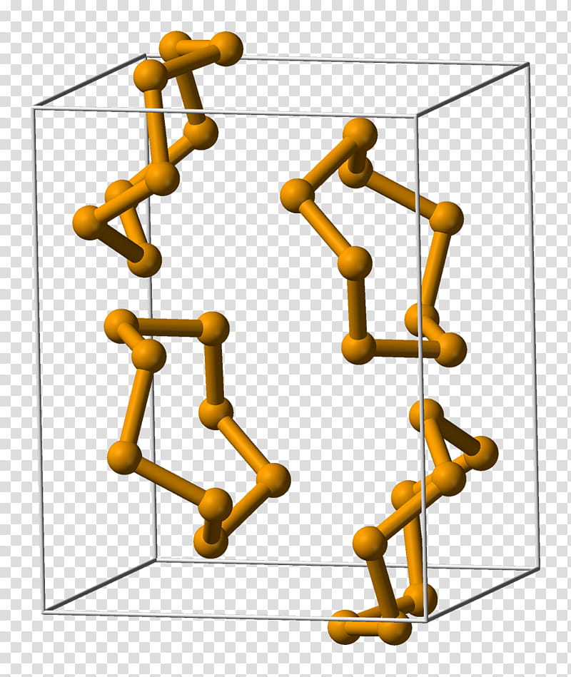 Monoclinic Crystal System Yellow, Selenium, Crystal Structure, Chemical Element, Cell, Polymorphism, Ballandstick Model, Structural Formula transparent background PNG clipart