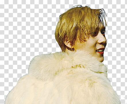 E Dawn Render , men's white fur coat transparent background PNG clipart