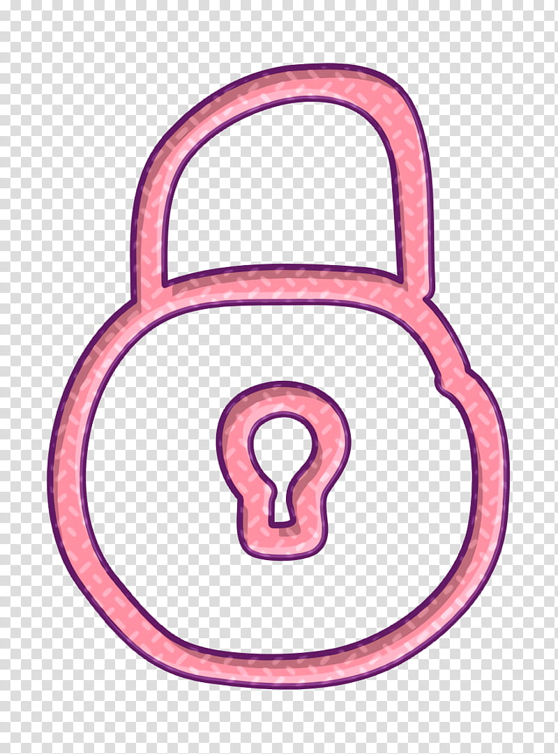 Safety Icon, Lock Icon, Security Icon, Square Icon, Padlock, Pink M, Line, Meter transparent background PNG clipart