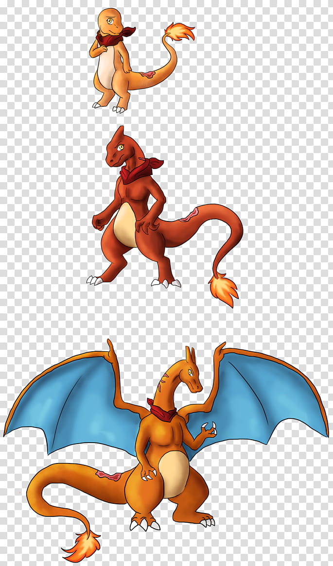 Velociraptor, Charmander, Evolution, Charmeleon, Charizard, Generation, Science, Plastic Model transparent background PNG clipart