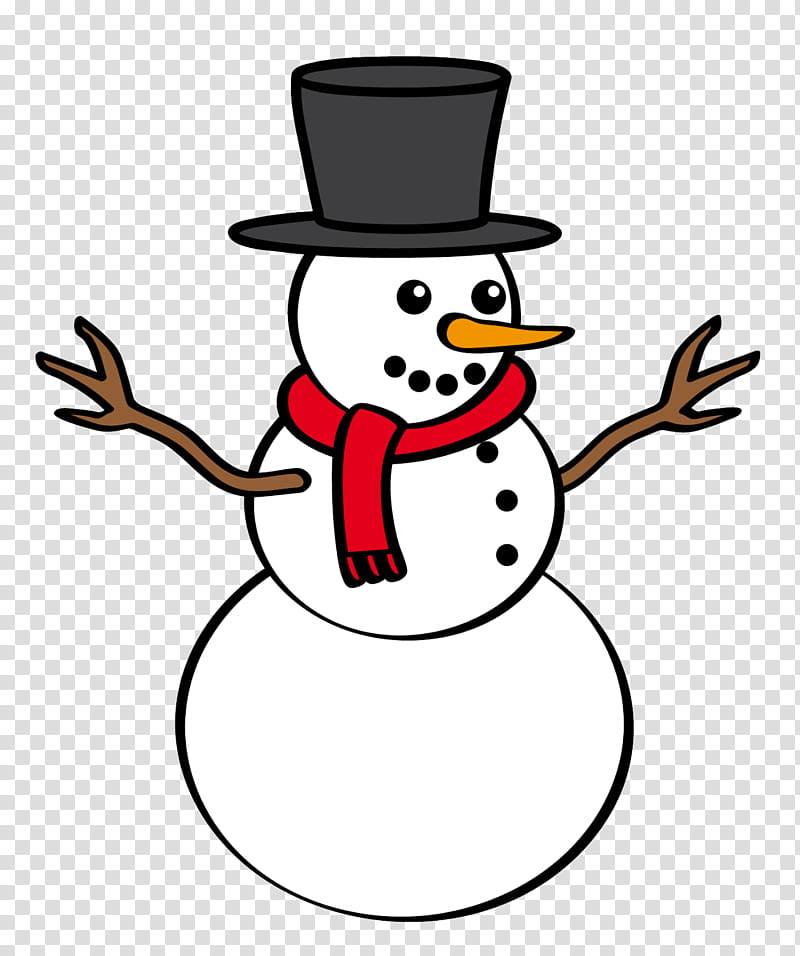 Snowman, Cartoon, Line Art, Pleased, Costume Hat, Fictional Character transparent background PNG clipart