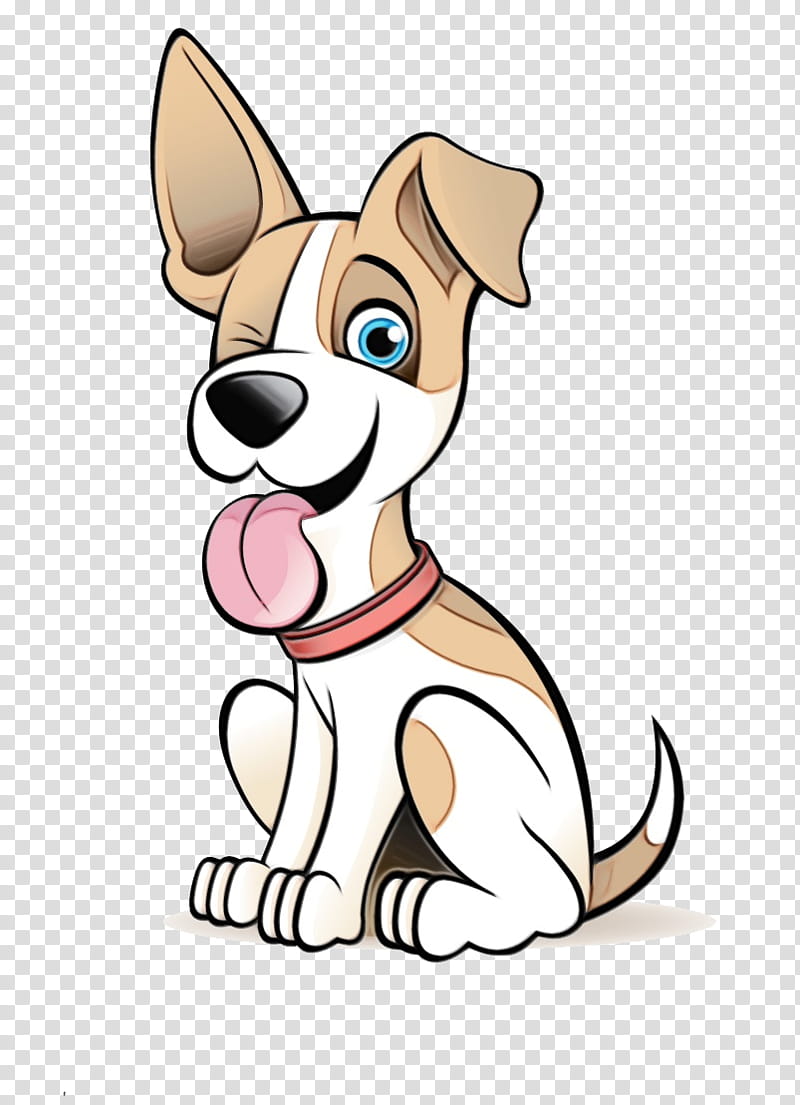 Courage The Cowardly Dog, Watercolor, Paint, Wet Ink, Cartoon, Drawing, Staffordshire Bull Terrier, Caricature transparent background PNG clipart
