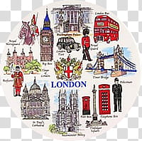 LONDON, London landmarks transparent background PNG clipart