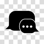 Minimal JellyLock, black Wechat icon illustration transparent background PNG clipart