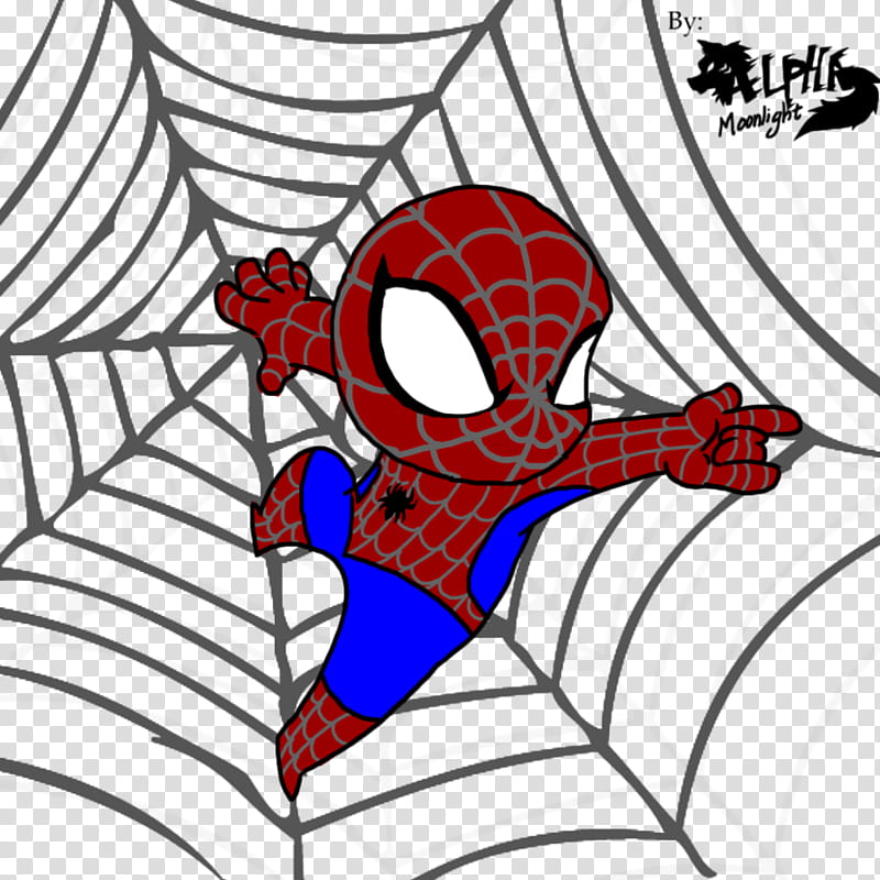Chibi Spiderman transparent background PNG clipart