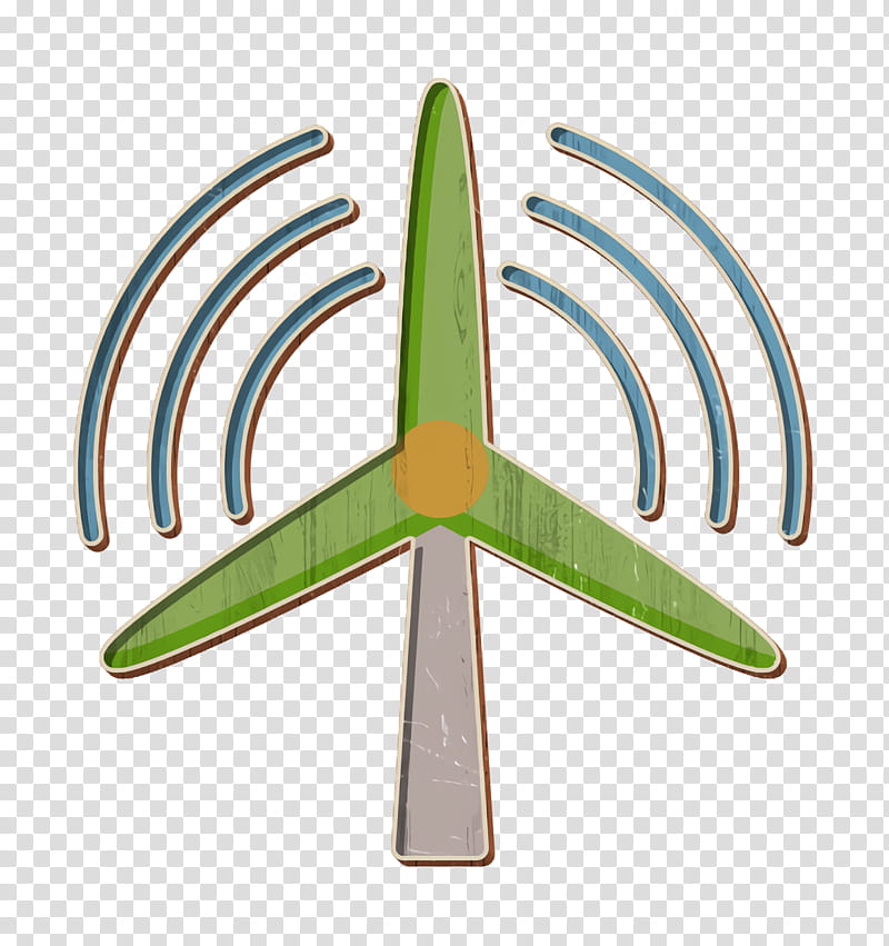 Smart City icon Wind turbine icon Wind energy icon, Green transparent background PNG clipart