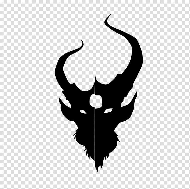 Demon Hunter Logo, horned character transparent background PNG clipart
