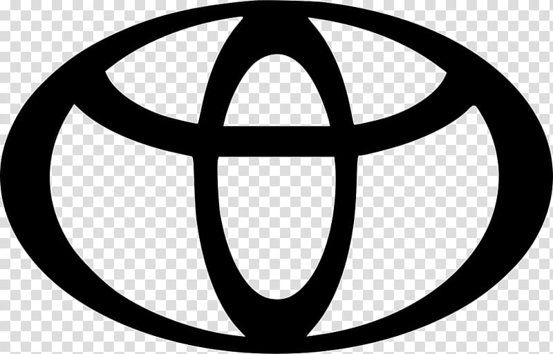 Toyota Logo, Car, 2015 Scion Xb, Vehicle, Symbol, Circle, Emblem, Blackandwhite transparent background PNG clipart