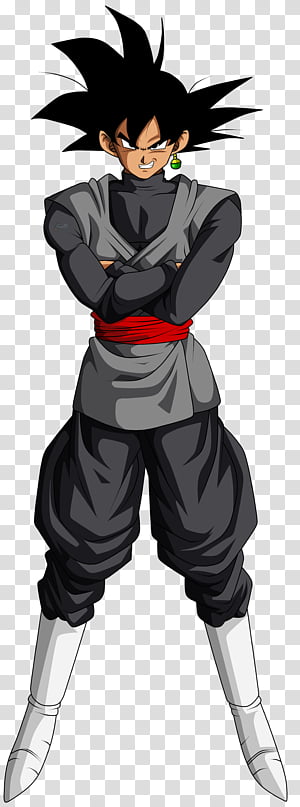 Goku Black de Perfil, black Son Goku standing transparent
