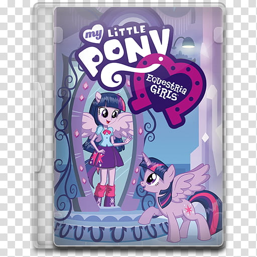 Movie Icon , My Little Pony, Equestria Girls, My Little Pony DVD case transparent background PNG clipart