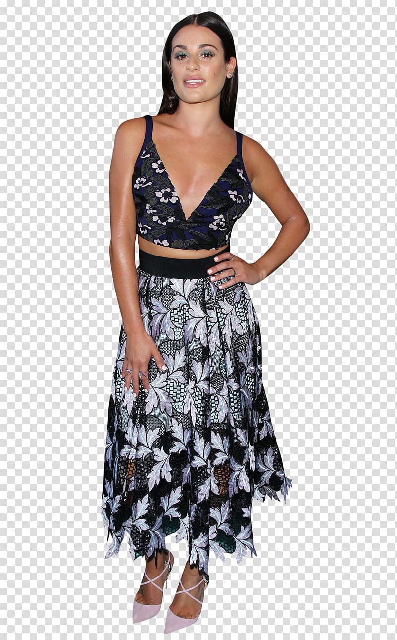 LEA MICHELE ,  transparent background PNG clipart