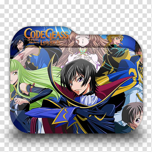 Code Geass R R and R Anime Folder Icons, Code Geass v , Code Geass anime folder illustration transparent background PNG clipart