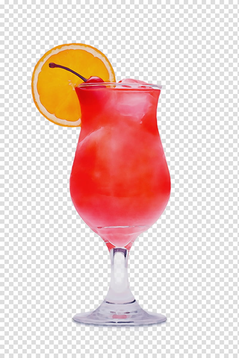 drink hurricane juice cocktail garnish bay breeze, Watercolor, Paint, Wet Ink, Alcoholic Beverage, Nonalcoholic Beverage, Planters Punch, Sea Breeze transparent background PNG clipart