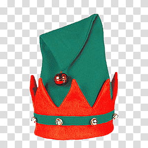 Christmas s, green and red dwarf hat illustration transparent background PNG clipart