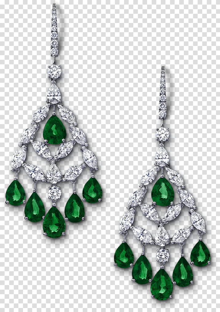 Silver, Earring, Graff, Emerald, Diamond, Jewellery, Carat, Ruby transparent background PNG clipart