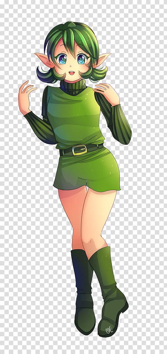 -, Massive Zelda Collaboration : Saria,- transparent background PNG clipart