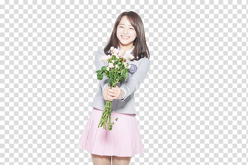 PRODUCE  KIM SE JEONG P, woman holding flowers transparent background PNG clipart