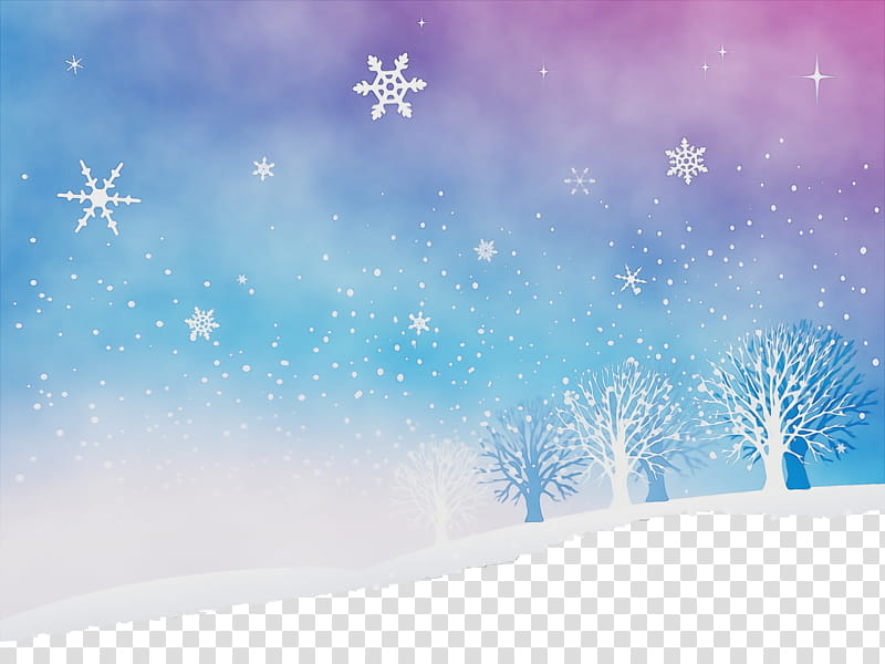 Snowflake, Watercolor, Paint, Wet Ink, Winter
, Sky, Christmas Eve, Tree transparent background PNG clipart
