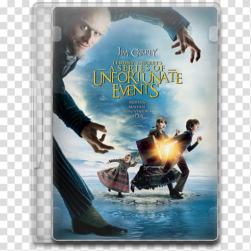 Movie Icon Mega , Lemony Snicket's A Series of Unfortunate Events, A Series of Unfortunate Events disc case transparent background PNG clipart